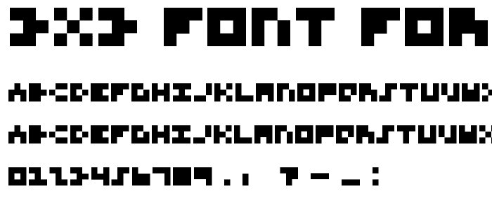 3x3 Font for Nerds font